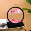 Factory direct supply of cross-border creative home handicrafts, 3d dynamic living room ornaments, gifts, round sand paintings Specification image